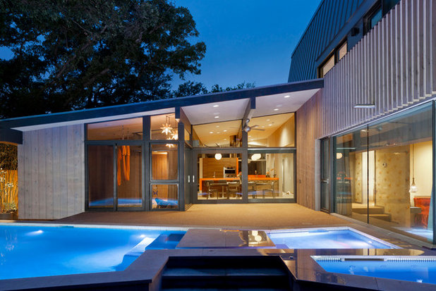 Midcentury Pool by Webber + Studio, Architects