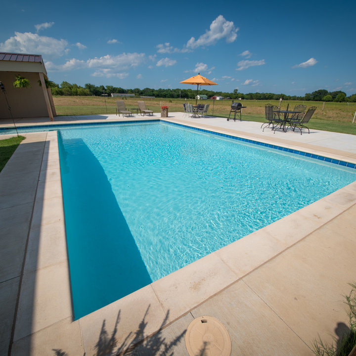 Brushed Concrete Pool Decks Photos & Ideas Houzz