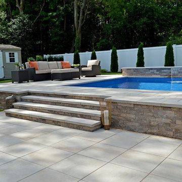 Calming Pool Haven in Hauppage, NY