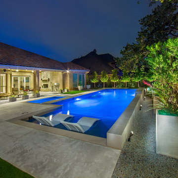 Cascade Springs Modern Pool