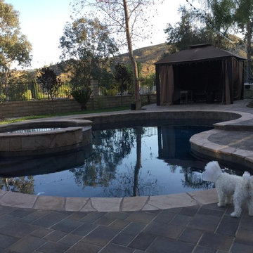 Castaic new pool and back yard