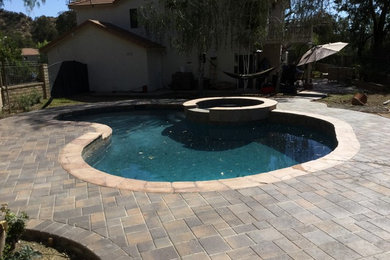 Castaic new pool and back yard