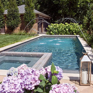 Chicago, IL Swimming Pool with Interior Hot Tub