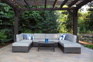 Inspiration for a transitional patio remodel in Salt Lake City
