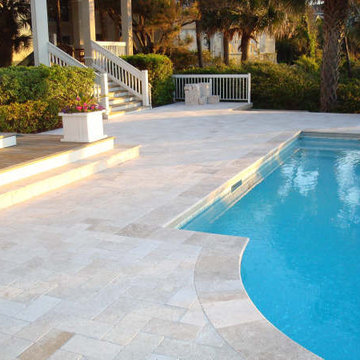Classic Ivory Travertine Pavers