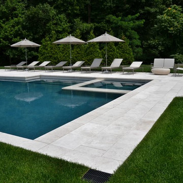 Clean and Modern Swimming Pool with Spa