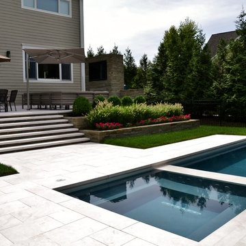 Clean and Modern Swimming Pool with Spa