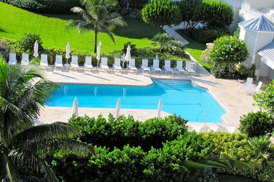 Inspiration for a timeless pool remodel in Miami