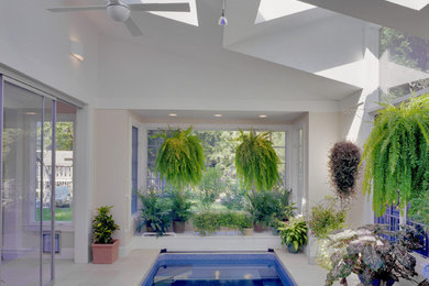Modelo de piscina minimalista interior