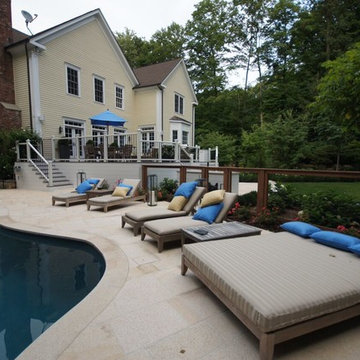 Contemporary Deck and Pool