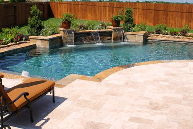 Example of a trendy pool design in Houston