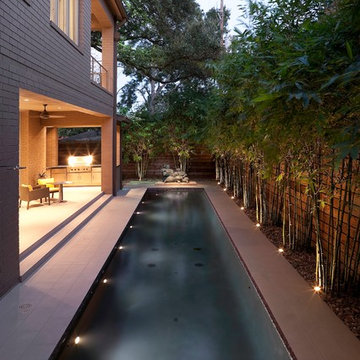 Contemporary Landscape and Pool Lap Design