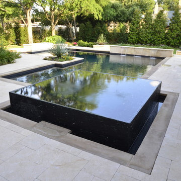 Contemporary Minimalistic Pool Courtyard
