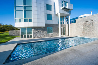 Contemporary Pool and Home