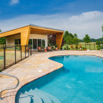 Contemporary Pool House