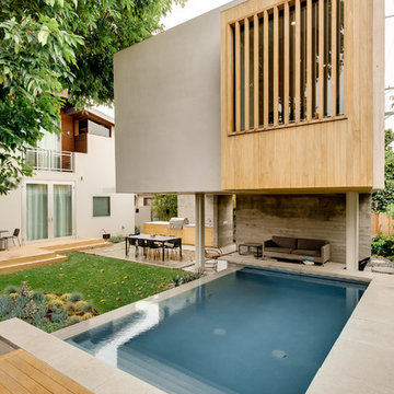 Contemporary pool house, Venice Beach