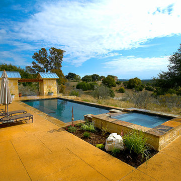 Cordillera Ranch/Boerne Rustic Modern Pool/Spa/Outdoor Living