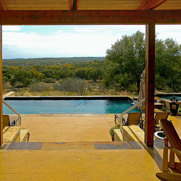 Cordillera Ranch/Boerne Rustic Modern Pool/Spa/Outdoor Living