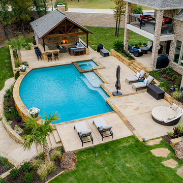 Countryside Hillside Pool, Spa and Cabana in Trophy Club