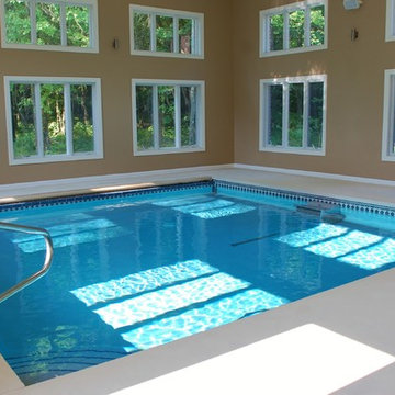 Custom fiberglass pool