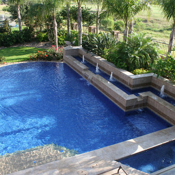 Custom Limestone Pool Designs