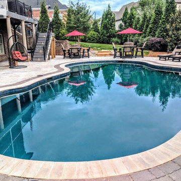 Custom Pool and Outdoor living space in Winston Salem