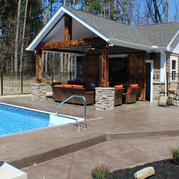 Custom Pool-house and Pool
