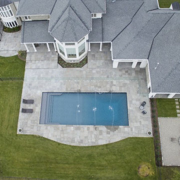 Custom Pool with Deck Jets