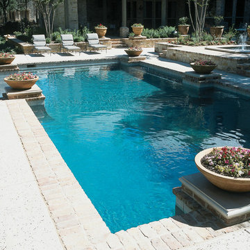Custom Pool with Fountain