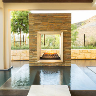 Custom Swimming Pool at Orchard Hill Model Home in Irvine