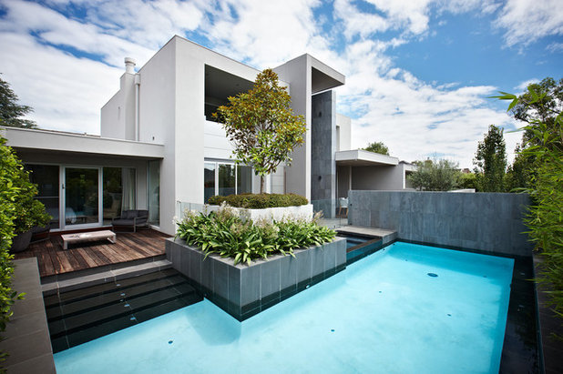 Contemporary Pool by DDB Design Development & Building
