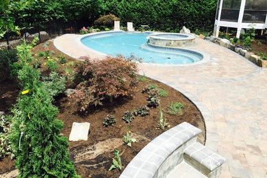 Design and build ashburn swimming pool and landscape