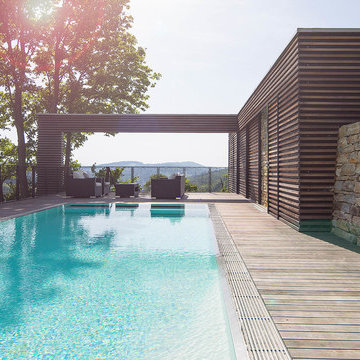Designer Garten mit Pool