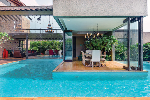 Contemporary Pool by Prachi Damle Photography