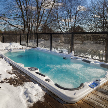 Don Mills Swim Spa in the Snow