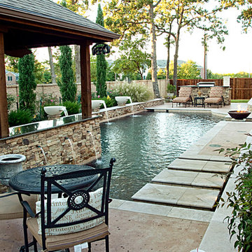 Dry Stack - Custom Swimming Pool - North Richland Hills, TX