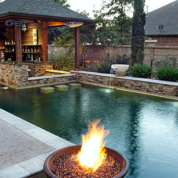 Dry Stack - Custom Swimming Pool - North Richland Hills, TX