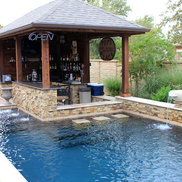 Dry Stack - Custom Swimming Pool - North Richland Hills, TX