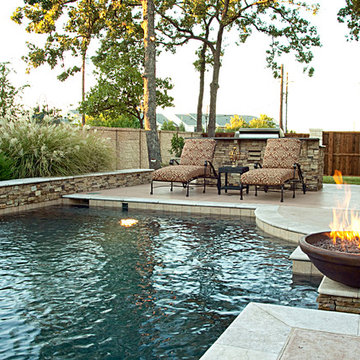 Dry Stack - Custom Swimming Pool - North Richland Hills, TX