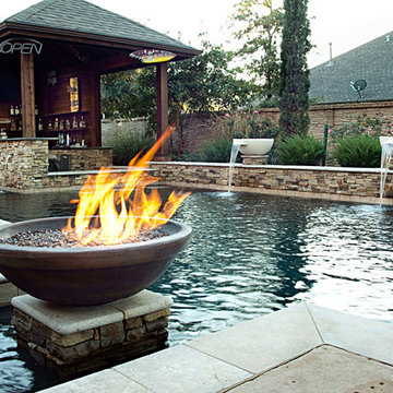 Dry Stack - Custom Swimming Pool - North Richland Hills, TX