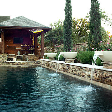 Dry Stack - Custom Swimming Pool - North Richland Hills, TX