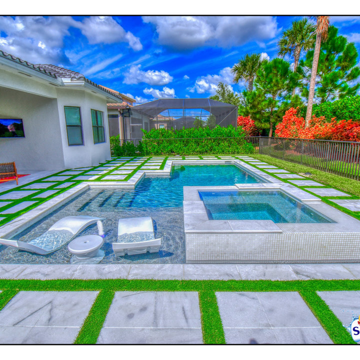 Travertine Pool Deck Photos & Ideas Houzz