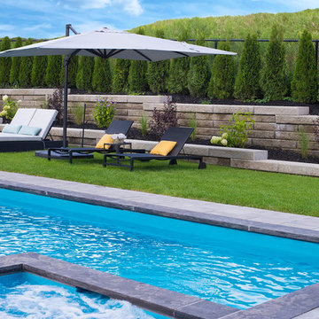Elegant Landscaping Project In Toronto With Pool Construction & Outdoor Kitchen