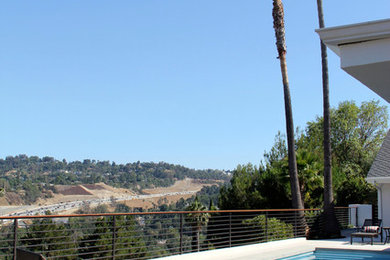 Photo of a contemporary swimming pool in Los Angeles.