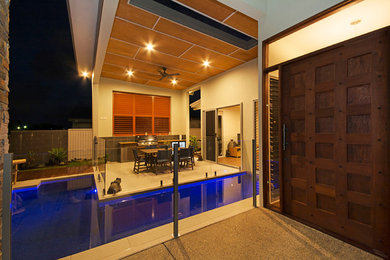 Inspiration for an asian pool remodel in Sunshine Coast