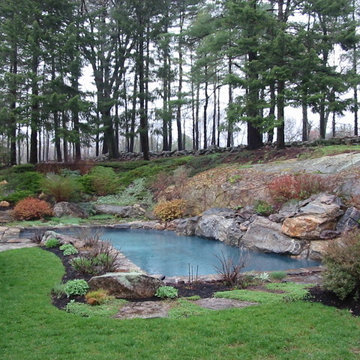 Farm house boulder pool