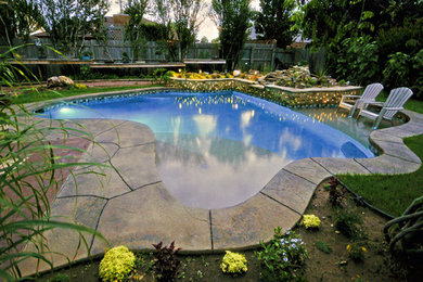 Inspiration for a tropical pool remodel in Oklahoma City