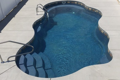 Example of a mid-sized minimalist pool design in Other