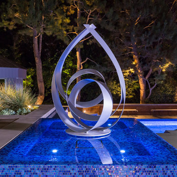 Floating Stainless Steel Sculpture