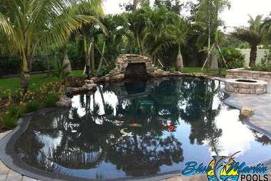 Example of a trendy pool design in Orlando